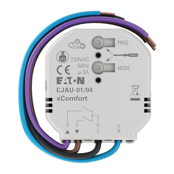 Eaton CJAU-01/04 Series Instruction Leaflet