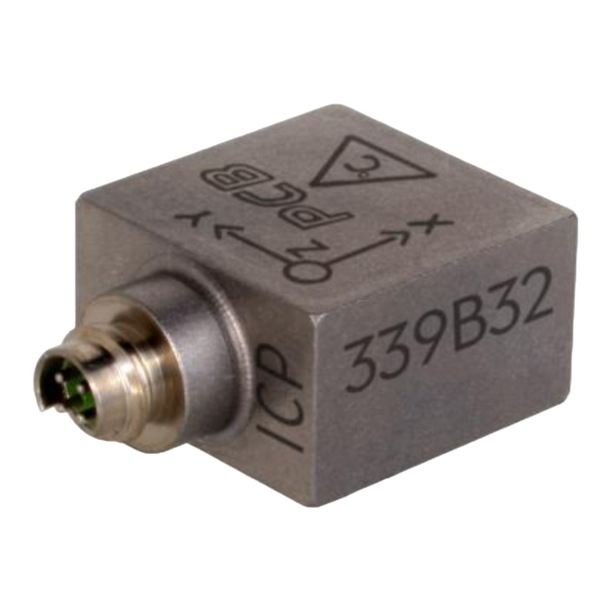 PCB Piezotronics ICP 339B32 Installation And Operating Manual