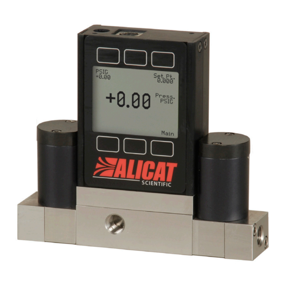 Halma Alicat PCD3 Quick Start Manual