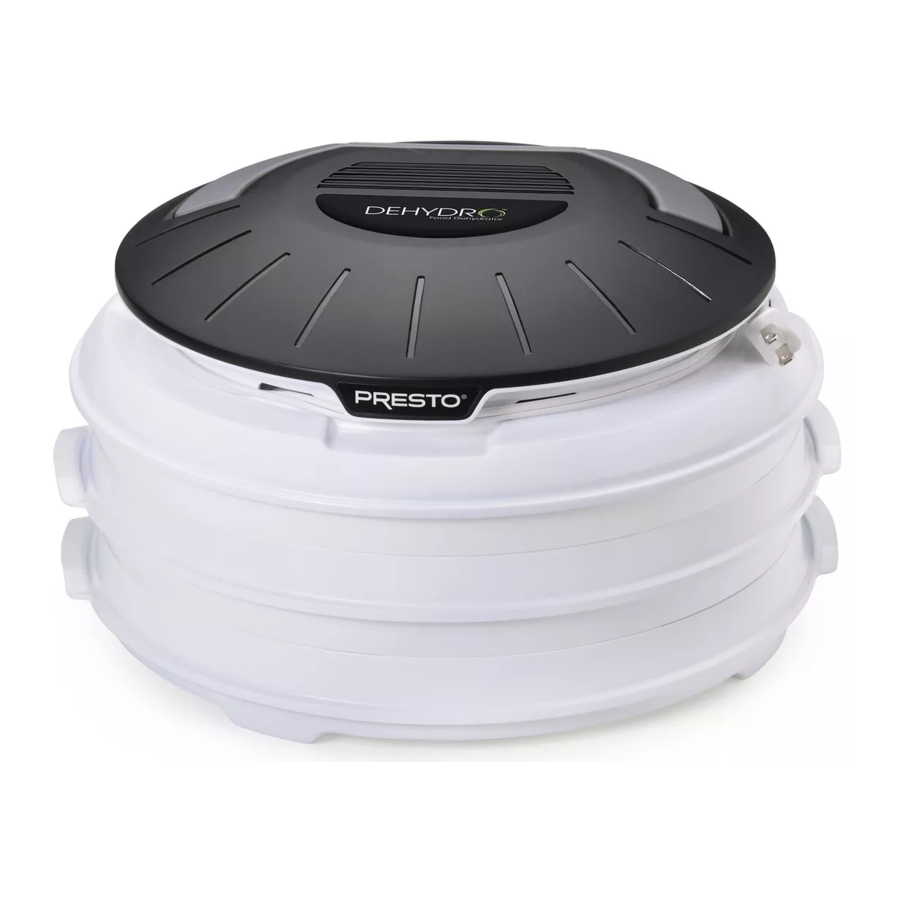 Presto 06300 - Food Dehydrator Manual