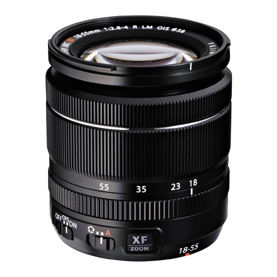 FujiFilm XF18-55mmF2.8-4 R LM OIS Owner's Manual