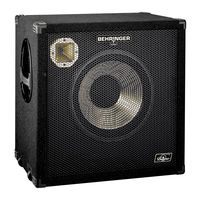 Behringer Ultrabass BA115 User Manual