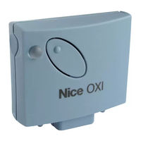 Nice NiceOne OX2TFM Installation And Use Instructions And Warnings