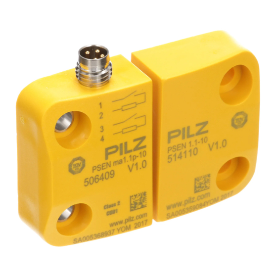 Pilz PSEN ma1.1p-10 Operating Manual