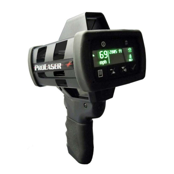Public Safety Equipment KUSTOM SIGNALS ProLaser 4 Operator's Manual
