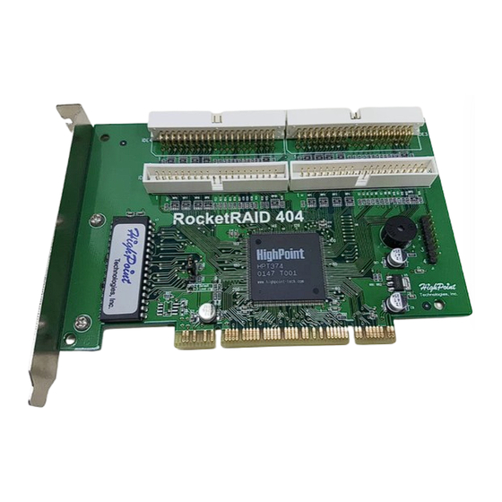 HighPoint RocketRAID 404 User Manual