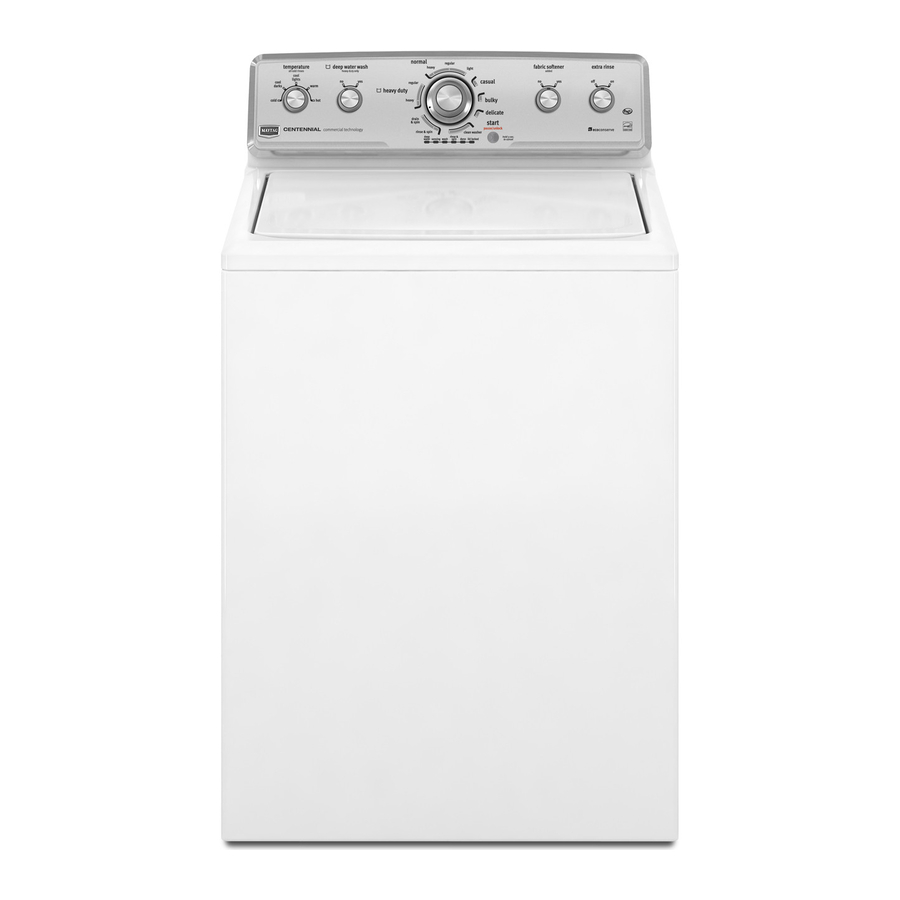 Maytag MVWC350AW0 Use And Care Manual