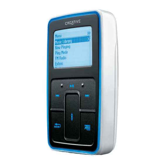 Creative 70PF165300001 - Zen Micro Photo 4 GB MP3 Player Manuals