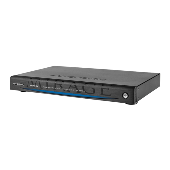 Autonomic MMS·5A Setup Manual