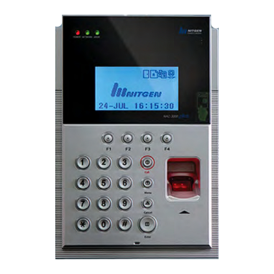 Nitgen NAC-3000 + Installation Manual