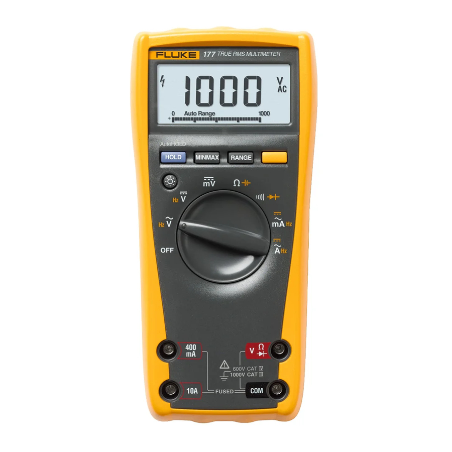 Fluke 175 Quick Start Manual