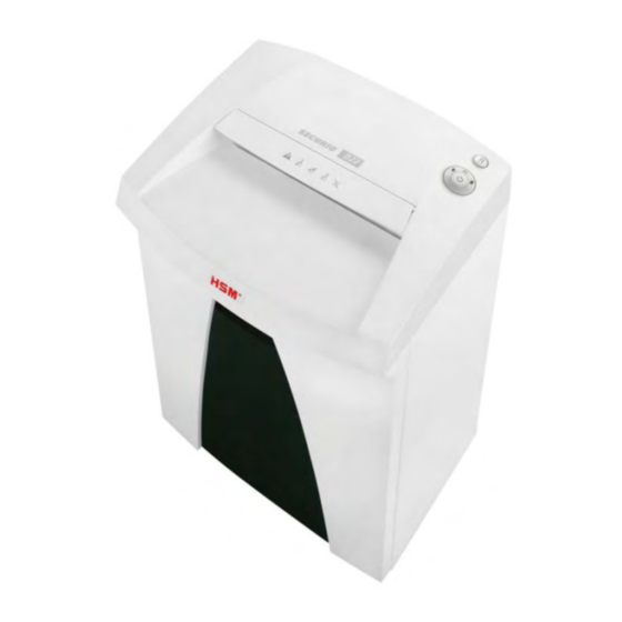 HSM SECURIO B22s Operating Instructions Manual