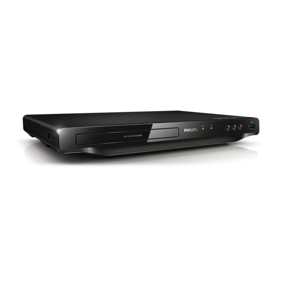 Philips DVP3608 Quick Start Manual