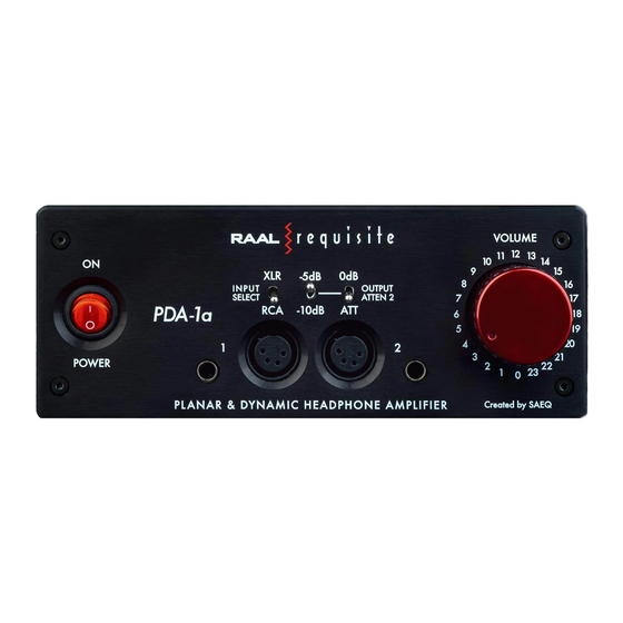 RAAL-requisite PDA-1a User Manual