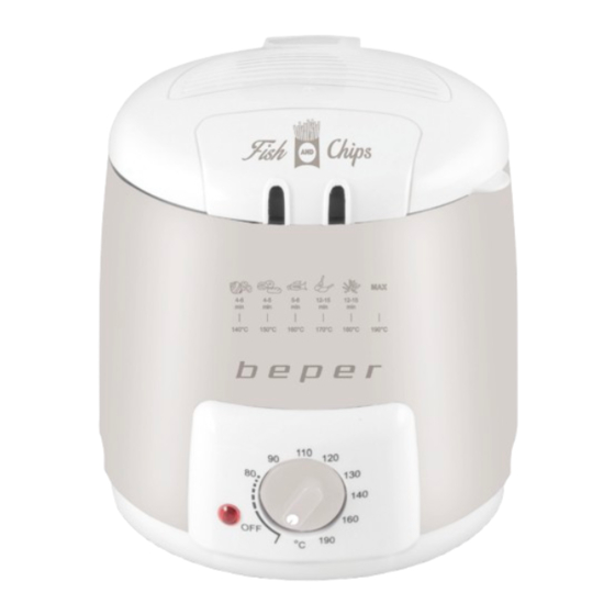Beper BC.360 Electric Deep Fryer Manuals