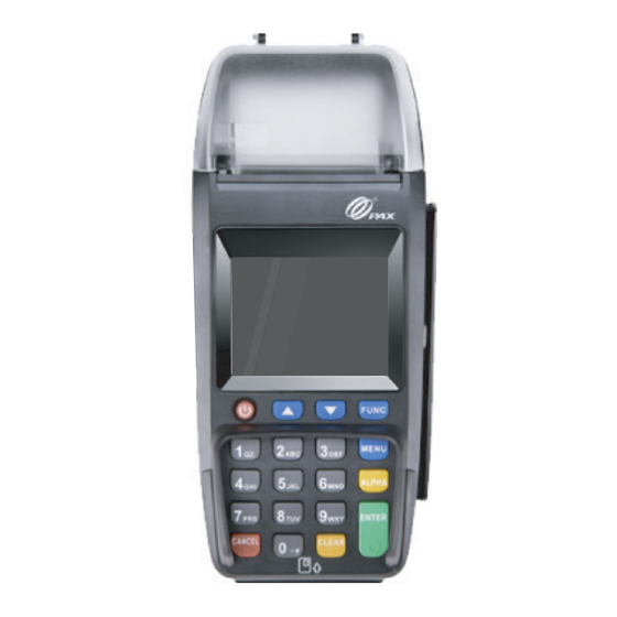 NCR PAX S500 Quick Reference Manual