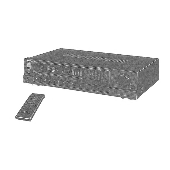 Technics Quartz SA-R230 Service Manual