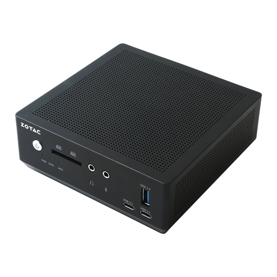 Zotac ZBOX MI527nano Quick Start Manual