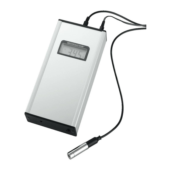 Monacor LEVELMAX-1 Short Instruction Manual