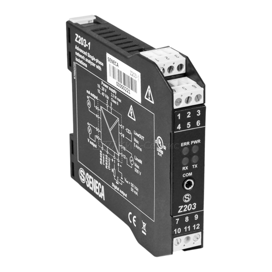 Seneca Z203-1 Quick Start Manual
