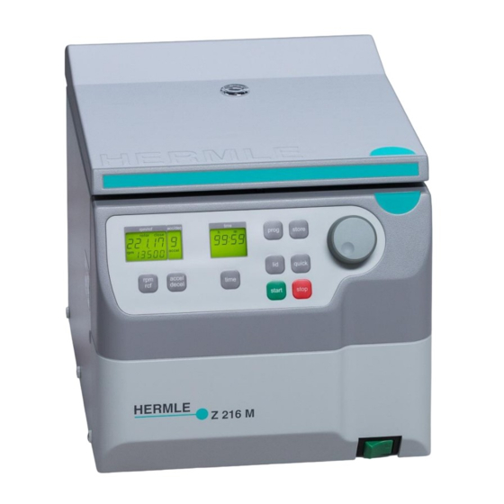 Hermle Z 216 M User Manual