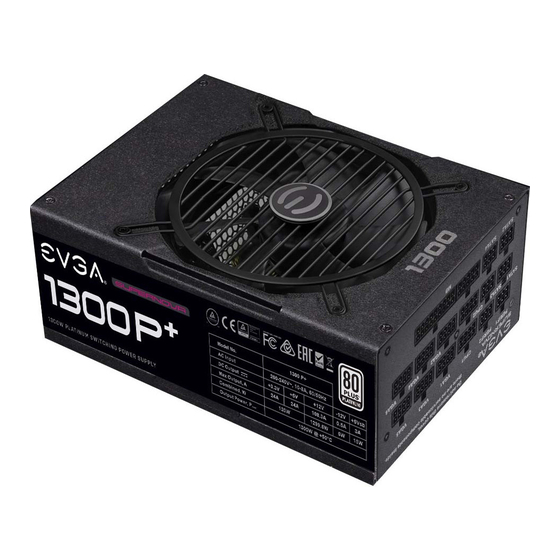 EVGA SuperNova P+ 1300W Instruction Manual