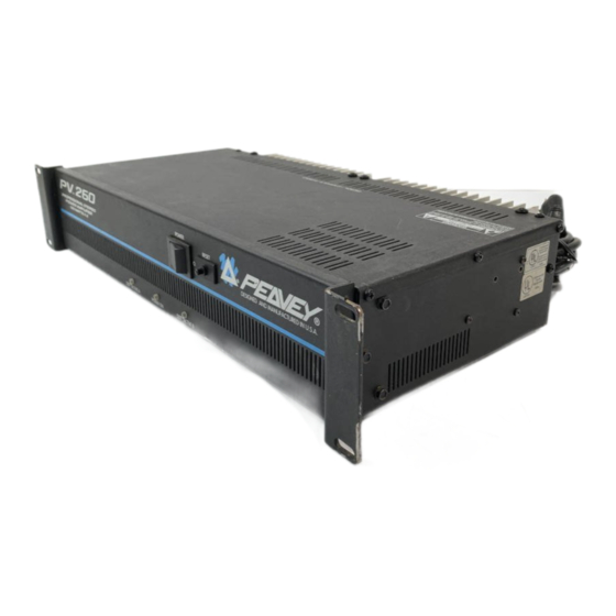 Peavey PV 260 Owner's Manual