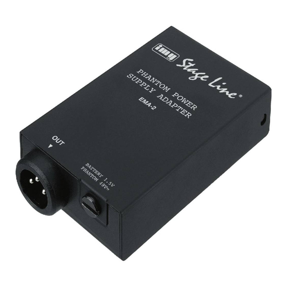 Monacor IMG STAGELINE EMA-2 Operating Instructions