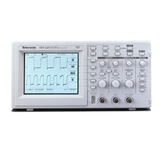 Tektronix TDS 220 Brief Introduction