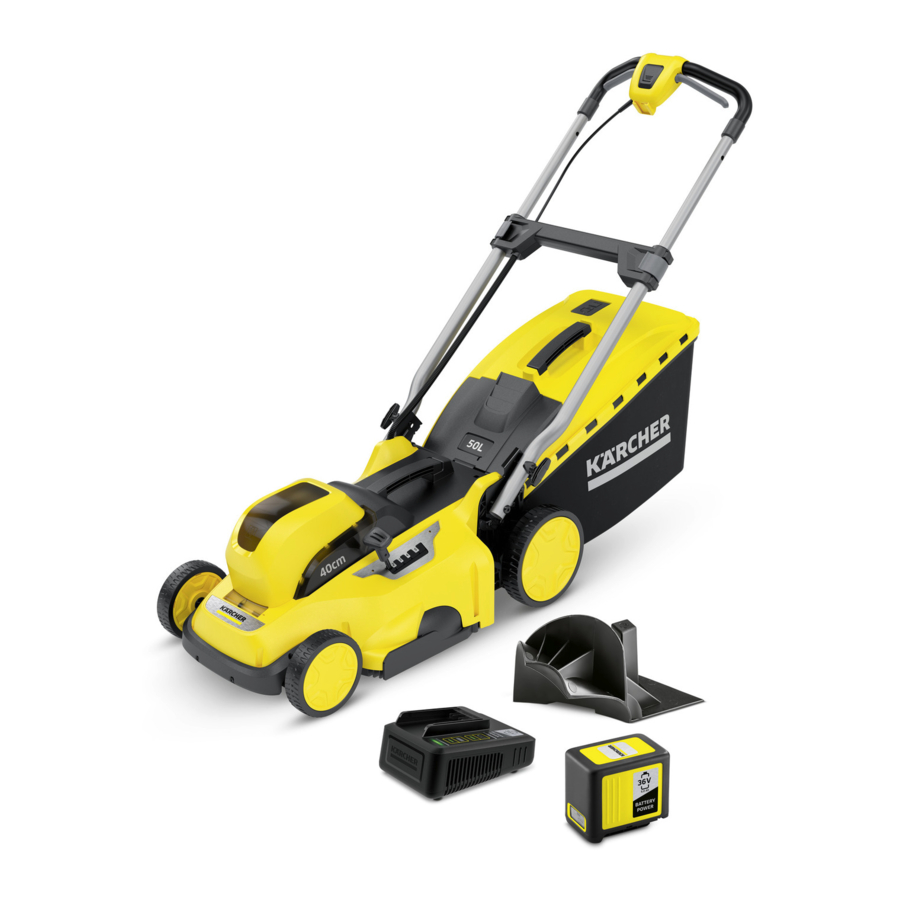 Kärcher LMO 36-40 Battery - Battery Lawn Mower Manual