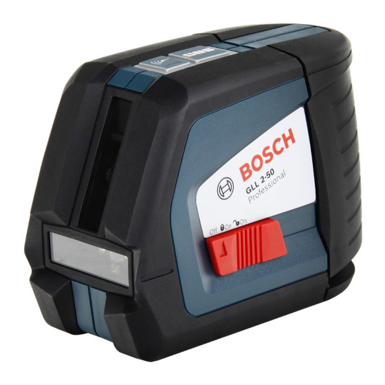 Bosch GLL 2-50 Professional Original Instructions Manual