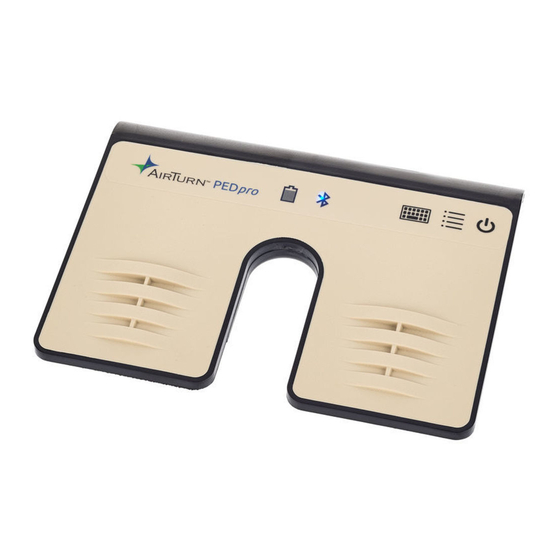 AirTurn PEDpro Operating Manual