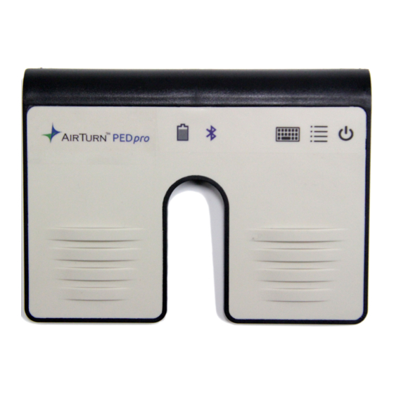 AirTurn PEDpro Operating Manual