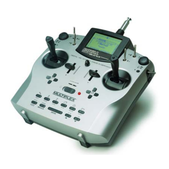 Multiplex Royal Evo Control Transmitter Manuals