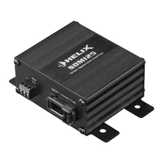 Audiotec Fischer HELIX SDMI25 Manual