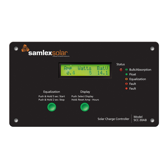 Samlexpower samlexpower SCC-30AB Manuals