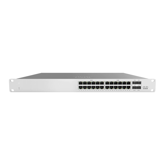 Cisco Meraki MS120 Series Installation Manual