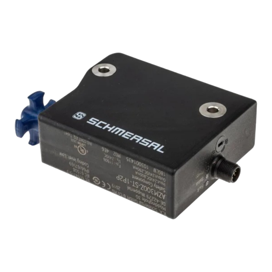 schmersal AZM300Z-I2-ST-1P2P-A-T-DU Instructions For Operation Manual
