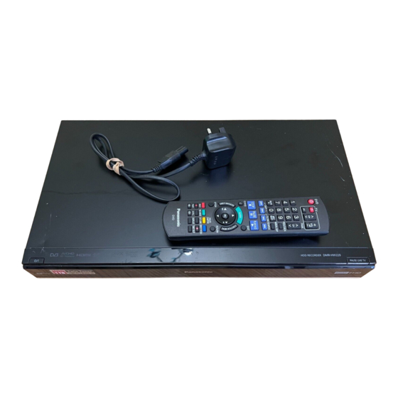 Panasonic DMR-HW120 Operating Instructions Manual