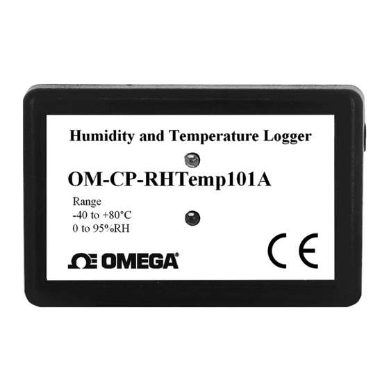Omega OM-CP-RHTEMP101A Instruction Sheet