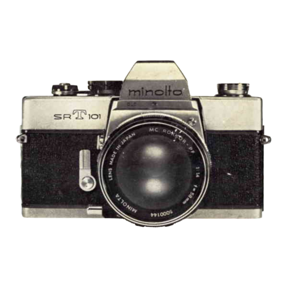 Minolta SR T101 Owner's Manual