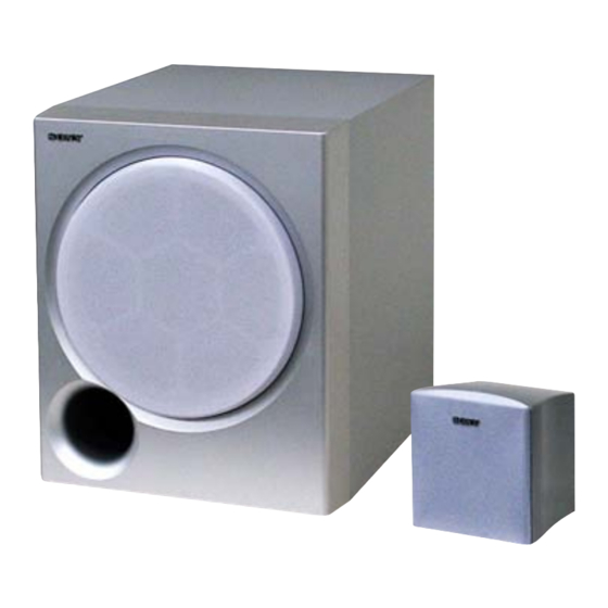 Sony SS-WMSP66 Service Manual