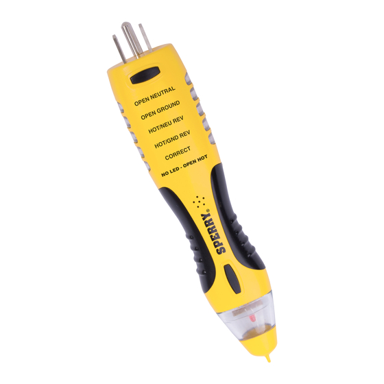 Sperry instruments VD7504GFI Operating Instructions