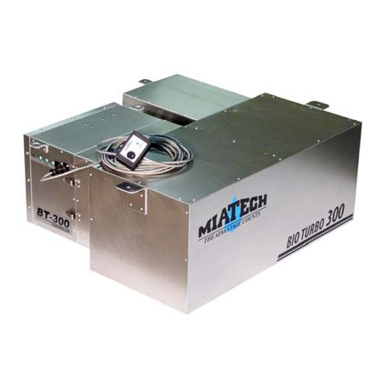 Miatech BIO TURBO 300 Installation Manual