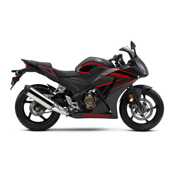 Honda CBR300RA 2018 Owner's Manual