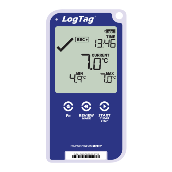 LogTag UTRED30-16 Quick Start Manual