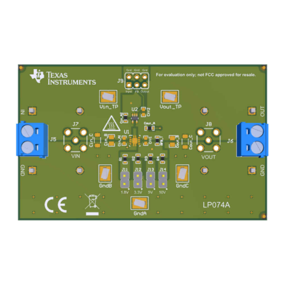 Texas Instruments TPS715EVM-074 Manuals