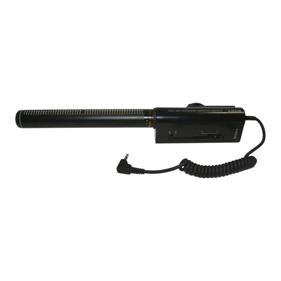 Sony ECM-Z300 Service Manual