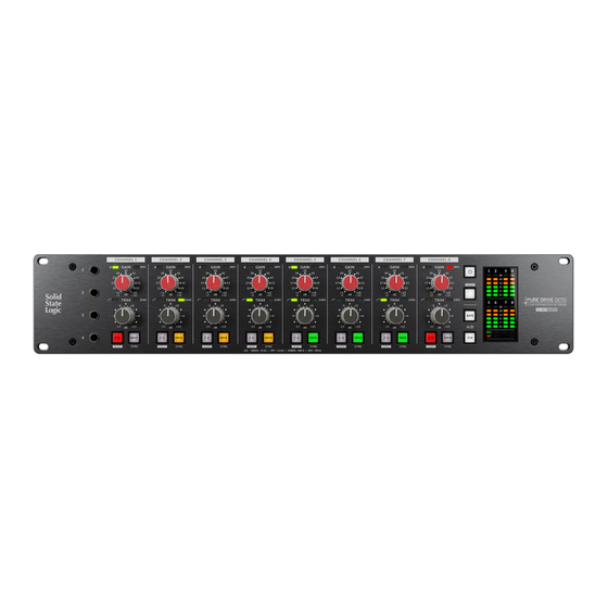 Solid State Logic PURE DRIVE OCTO User Manual
