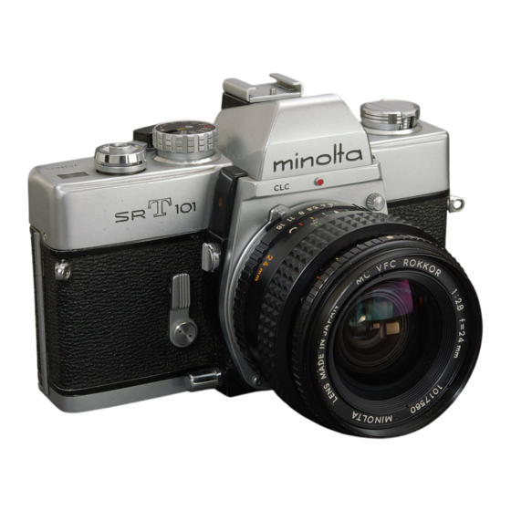Minolta SR-T101 Owner's Manual